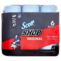 Shop Towels, 6 Rolls, 55 Sheets per Roll - $27.45