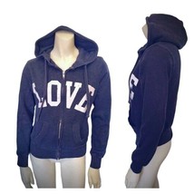 Reflex Hoodie S Womens Solid Gray Love Long Sleeve Full Zip Cold Weather... - $12.11