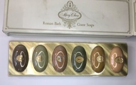 Vintage Mary Chess Roman Bath Guest Soap Set (6 Bars) 1044 0200 Open Box Unused - £27.40 GBP