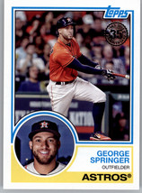2018 Topps 1983 Topps Baseball 83-80 George Springer  Houston Astros - £0.77 GBP