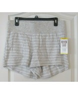 ACTIVE LIFE  Zip Pocket Studio Short Grey White Women&#39;s Sz S-XXL NWT MSR... - $22.43