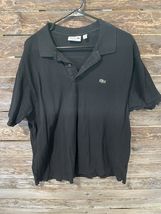 Lacoste Men’s Classic Fit Polo Shirt With Alligator Logo Black Size 8 3XL - $30.74