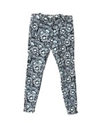 Kenzo Gray Black Blue Iridescent Floral Zip Ankle Stretch Skinny Jeans S... - $109.36 CAD