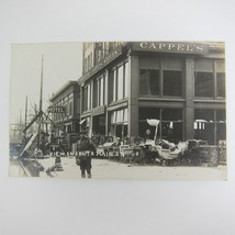 Real Photo Postcard RPPC 1913 Dayton Ohio Flood View South Main Street Antique - £15.92 GBP