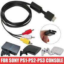 PlayStation PS3 PS2 PS1 Console System AV Audio Video Cable Cord - $8.29 CAD
