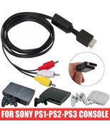 PlayStation PS3 PS2 PS1 Console System AV Audio Video Cable Cord - $8.28 CAD