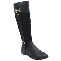 Karen Scott Women Knee High Riding Boots Deliee 2 Size US 7.5M Black Microsuede - £25.69 GBP