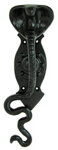 Set of 2 Black Cast Iron Ferocious Desert Cobra Snake Door Handle Bar Pulls - £31.32 GBP