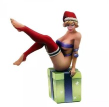 1/32 54mm Resin Model Kit Nudes Beautiful Girl Santa Pin Up Unpainted - £8.19 GBP
