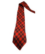 Saks Fifth Avenue Men&#39;s Red Plaid Tie Necktie   - $173.53 MXN