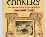 American Cookery November 1938 Boston Cooking School Baked Noodles &amp; Veal  - $13.86