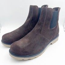 Man&#39;s Boots SOREL Carson Chelsea Waterproof. Blackened brown Khaki II US size 12 - £79.94 GBP