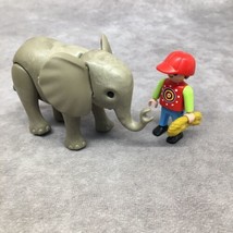 Playmobil Boy feeding Baby Elephant - £7.84 GBP