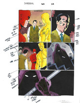 Original 1997 Daredevil 365 Marvel Comics color guide art pg: Molten Man... - $52.90