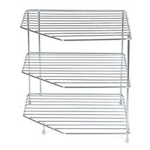 Stainless Steel Kitchen Corner Rack/Storage Shelf/Dish Rack/Kitchen Storage Rack - £34.71 GBP