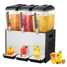 VEVOR Commercial Beverage Dispenser, 3 Tanks 12 L Per Tank Juice Dispenser - $430.90