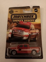 Matchbox 2023 County Rescue Series 1/6 Red 2015 Ram 1500 Pickup Mint On Card - £11.98 GBP