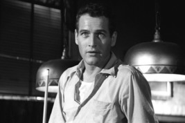 Paul Newman as Fast Eddie The Hustler in pool hall with cue 8x12 inch re... - $11.75