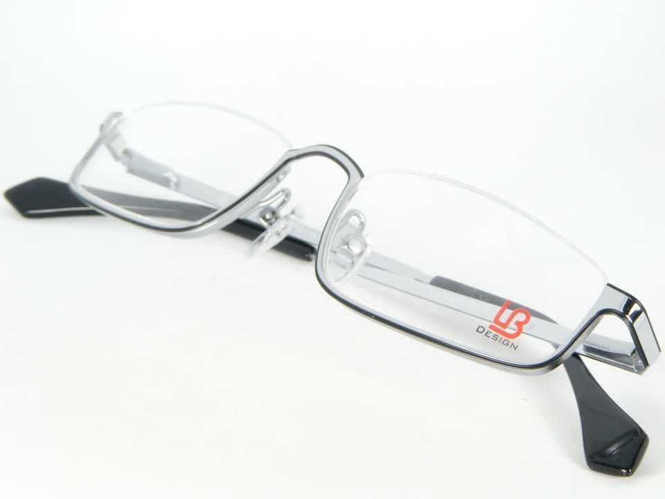 LB Design LB-1067 C 02 Silver/Black Eyeglasses Metal Frames 51-19-145mm-
show... Item image 3