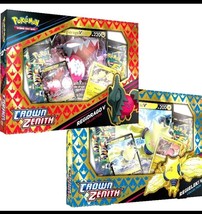 2 Pokemon TCG Crown Zenith Regidrago &amp; Regieleki V Collection Box Factor... - £50.69 GBP