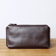 Leather Men Clutch Wallet Bag Solid Classic Money Card Case Holder Purse... - £38.52 GBP