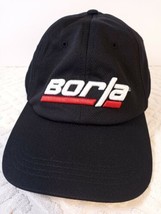 Borla Embroidered Cap Hat Adjustable Hook Loop Black Mens 100% Polyester... - £10.99 GBP