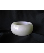 Antique Ivory Shimmer Resin Bangle Bracelet for Women Girls Fashion Jewelry - £18.82 GBP