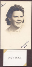 Mary L. McInnis - Rumford, Maine 1942-45 High School Graduation Photo - £13.97 GBP
