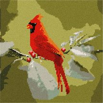 Pepita Needlepoint Canvas: Red Cardinal, 10&quot; x 10&quot; - £62.54 GBP+