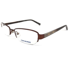 Converse Eyeglasses Frames DISARRAY BROWN Rectangular Half Rim 51-18-135 - £36.58 GBP