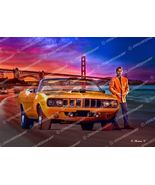 Nash Bridges Original Art Print / TV Show / Muscle Car Art / Movie Poster - $38.20 - $76.40