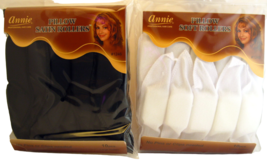 ANNIE BLACK  SATIN &amp; WHITE PILLOW SOFT HAIR ROLLERS - 10 PCS. (1246 &amp; 1248) - $8.99