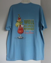 Tommy Bahama Men`s T-Shirt Relax S Blue Short Sleeve Crew Neck Cocktail New - $44.99