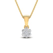 SwaraEcom 14K Yellow Gold Plated Round Cubic Zirconia Fashion Jewelry Flower Pen - £39.22 GBP