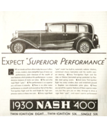 1930 Nash 400 Advertisement Automobilia Twin Ignition Eight Antique DWJJ19 - $730.94 MXN