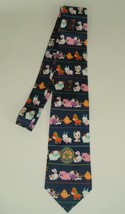 Vtg Barnyard Pattern Necktie The American Academy Of Pediatrics Baby Ani... - £11.86 GBP