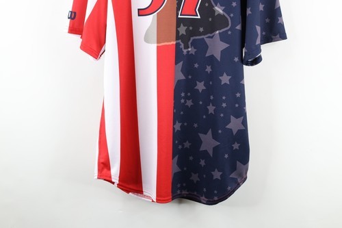 Wilson Mens 48 Game Issue July 4th Clearwater Threshers Baseball Jersey #37 Item image 12
