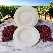 2 Mikasa Sea Quest Embossed Bowl Lot Soup Set All White Beach House Porc... - £29.47 GBP