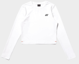 YONEX 24S/S Women&#39;s Crop Long Sleeve T-shirt Sports Casual Top White 245... - $66.51