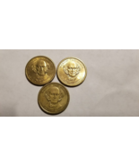 SET of 3 RARE Antique Martin Van Buren $1 Dollar Coins 1837-1841 - 3 x 2... - $416.20 CAD