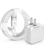 Genuine 12W USB Wall Charger &amp; Cable Apple iPhone iPad iPod touch Pro Air - $26.35 CAD