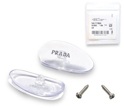 PRADA Nose Pads W/Screws for Sunglasses Eyeglasses Silver Prada 15mm GEN... - $973.73 MXN