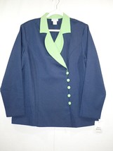 Vicki Wayne ~Woman Plus Size 20 Blue Green Blazer Jacket - £11.94 GBP