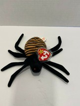 TY Beanie Baby - SPINNER the Spider (5 inch) - MWMT&#39;s Stuffed Animal Toy - £3.50 GBP