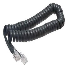 Avaya AT&amp;T Spirit 7ft Black Handset Cord Telephone Base Coil Curly Cord - £1.96 GBP