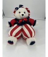 Vintage Dan Dee Liberty Patriotic Bear 12&quot; Sitting 4th of July 1995 Plush - £10.79 GBP