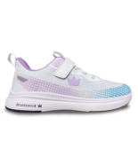 Brunswick Youth Strike Zone White Teal Bowling Shoes - $1,003.39 MXN