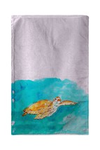 Betsy Drake Brown Sea Turtle Kitchen Towel - £23.34 GBP