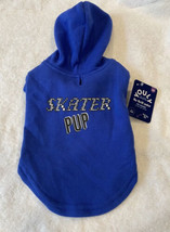 Youly Pet Dog Hoodie Skater Pup Blue XS NWT - $9.89