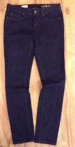 Gap 1969 Womens Always Skinny Jeans Leopard Print Dark Blue Stretch Size 26 - £21.58 GBP